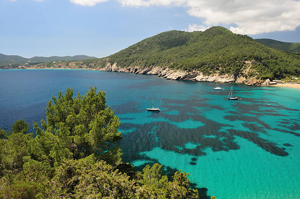 cala де сан-винсент, ибица, испания - sant vicent стоковые фото и изображения