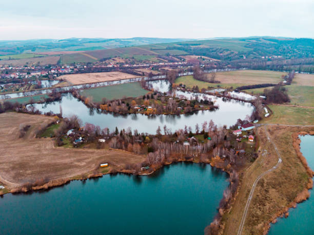 istock A dirt road that winds between lakes in autumn 1467558600