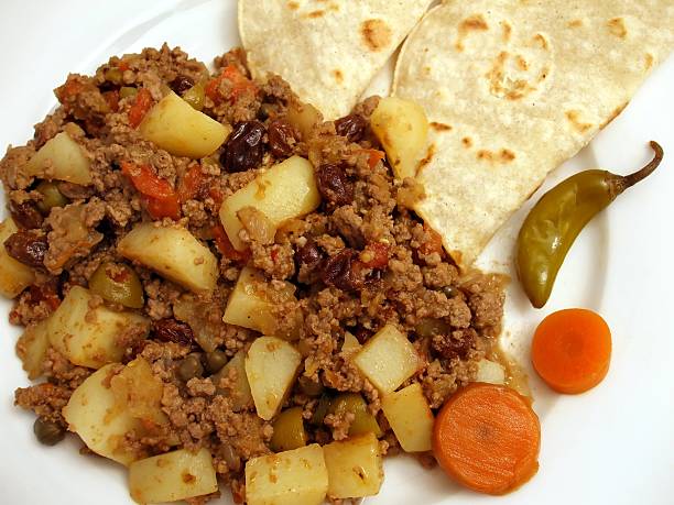 Mexican Picadillo Dinner stock photo