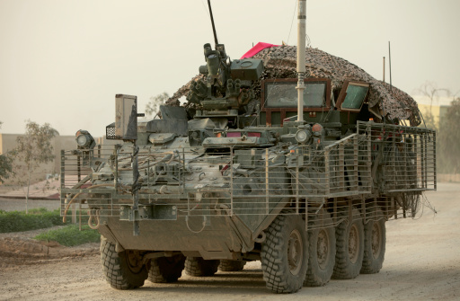 Şanlıurfa, Turkey - January 3, 2007: Turkish army is preparing for the border operations, which will be against to smuggling.