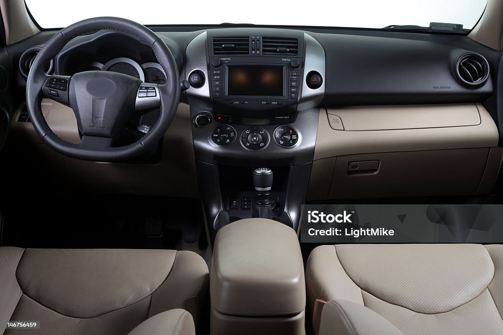 Moderno Interior del coche - Foto de stock de Airbag libre de derechos