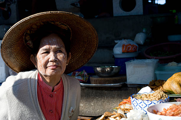 istock Thailand: woman in floating market 146756566
