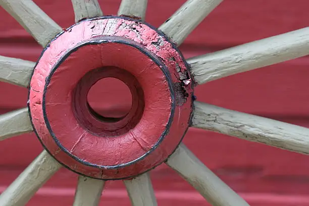 Photo of Red Wagon Wheel