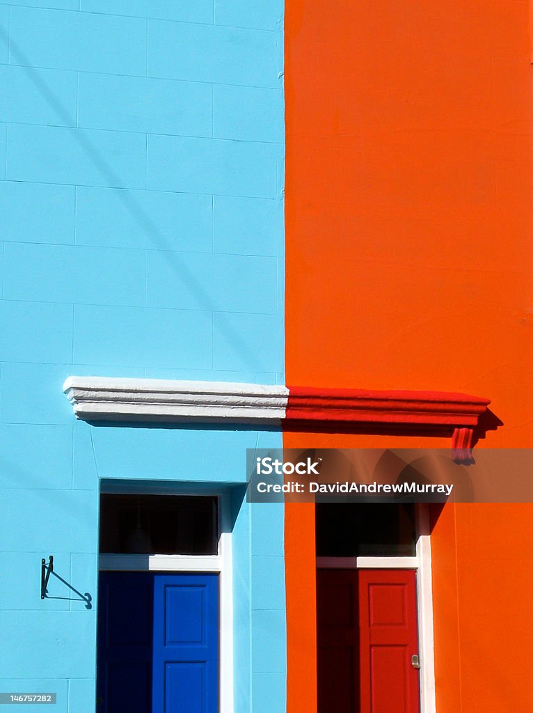 Casas coloridas - Royalty-free Azul Foto de stock