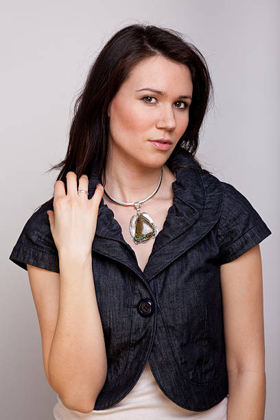 istock Woman in black vest 146757788
