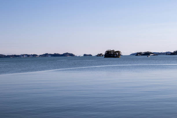 istock Scenery of Matsushima with blue sky and island 1467578341