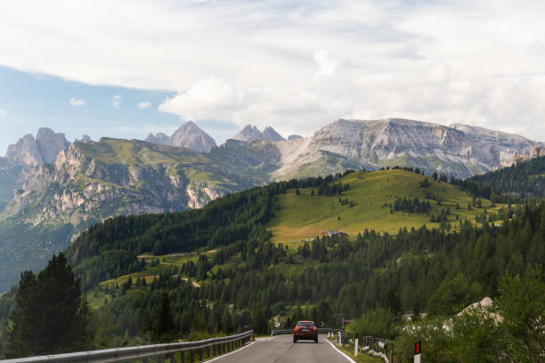 istock Car on a Road Trip to the Mountains 1467582035
