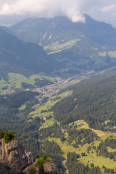 istock Village in the mountains, aerial view 1467582510