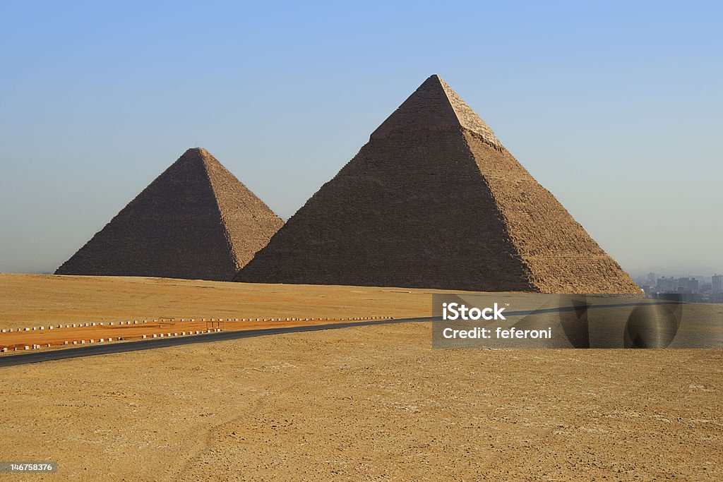 Die Pyramiden von Ägypten - Lizenzfrei Afrika Stock-Foto