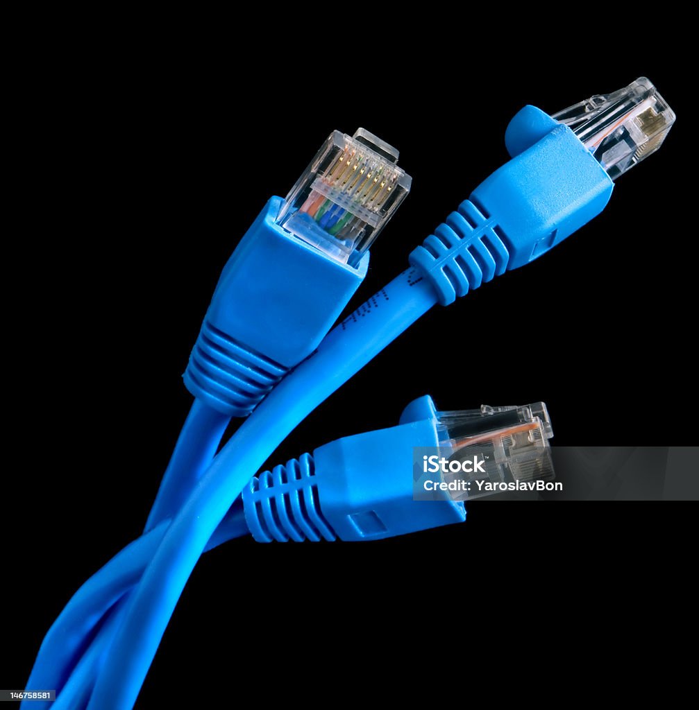 3 RJ45 플러그 - 로열티 프리 0명 스톡 사진