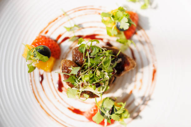 istock Foie Gras serving with toasted bread and green salad 1467591795