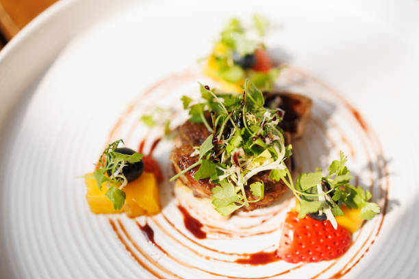 Festive canape with foie gras