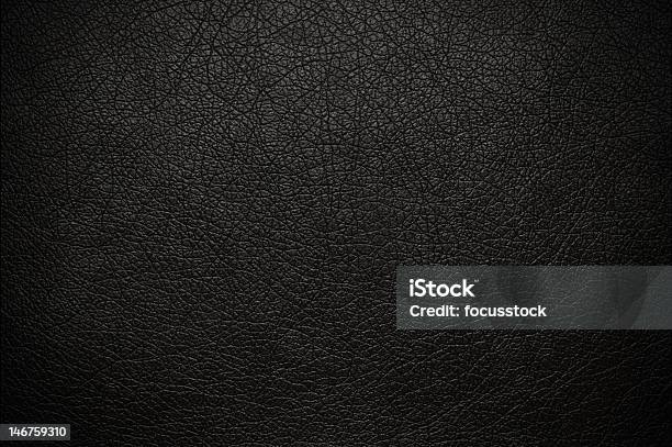 Black Nature Leather Stock Photo - Download Image Now - Full Frame, Backgrounds, Bumpy