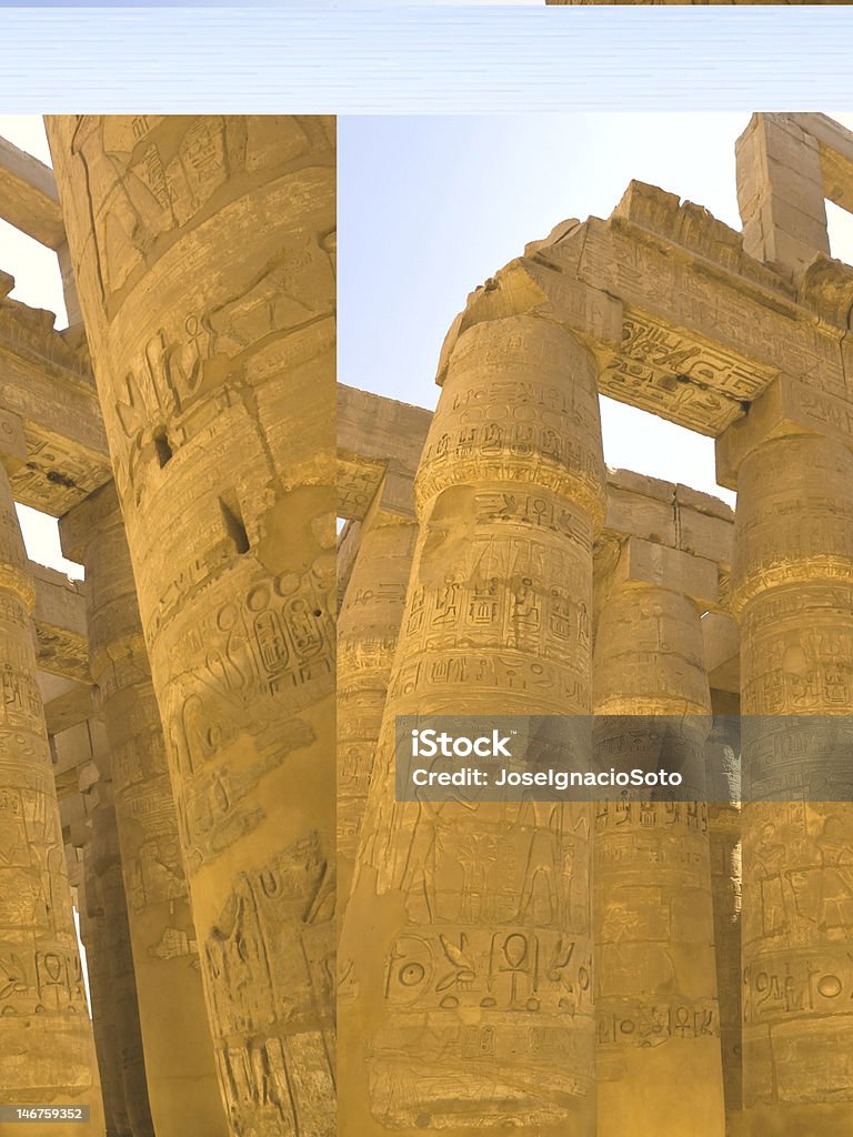 Sala hipóstila del - Foto de stock de Anticuado libre de derechos