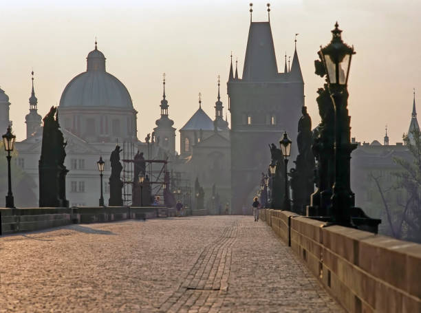 istock Charles Bridge at sunrise, Prague 1467593526