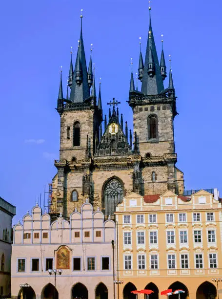 Old Town Square in Prague with church of Our Lady of Tyn