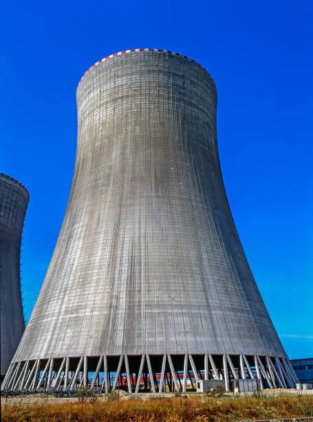 Cooling Tower in Nuclear Power Plant, Temelin, Czech Republic
