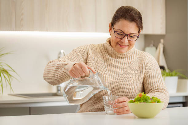 istock Mature woman practicing healthy eating habits 1467594279