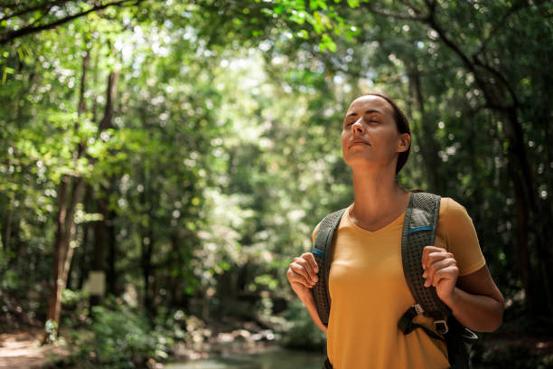 istock Woman enjoying nature 1467596166