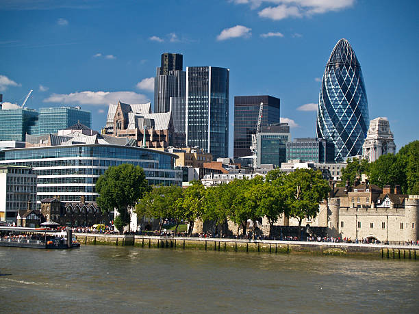 istock London Skyline behind the Thames 146759931