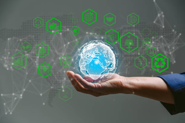 istock Developing sustainable CO2 concepts and low reduce CO2 emissions and carbon footprint to limit global warming and climate change. sustainable environmental management, Greenhouse from renewable energy 1467600191