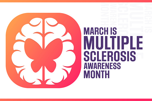 March is Multiple Sclerosis Awareness Month. Vector illustration. Holiday poster