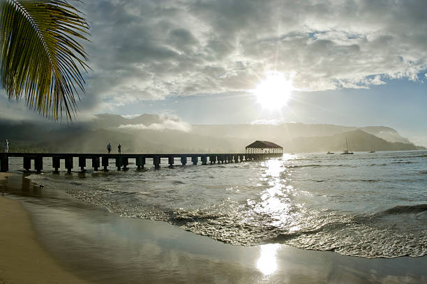 istock People walking at Hanalei pier. 146760655