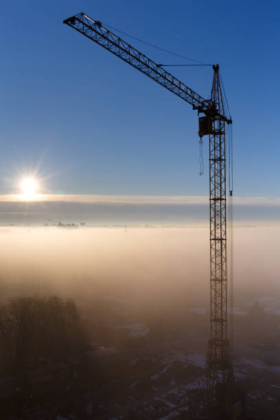 istock Construction Crane foggy morning Vancouver 1467607415
