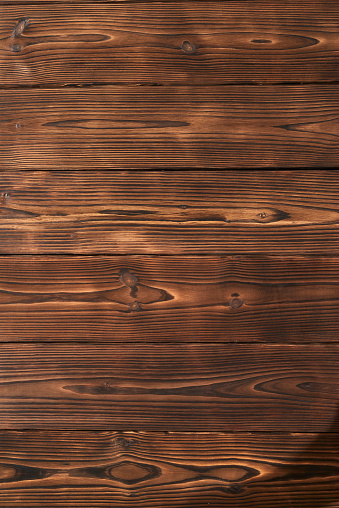 wooden table in room, close up