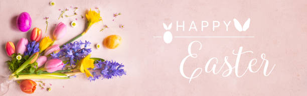 istock Colorful signs of spring for easter greetings 1467614755