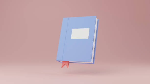 istock Closed book isolated on pastel pink background. Book Logo, Icon or Symbol for web design. 3D Rendering 1467615550