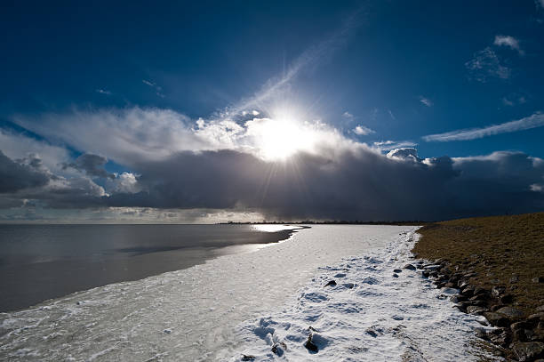 Beautiful winter landscape in Holland