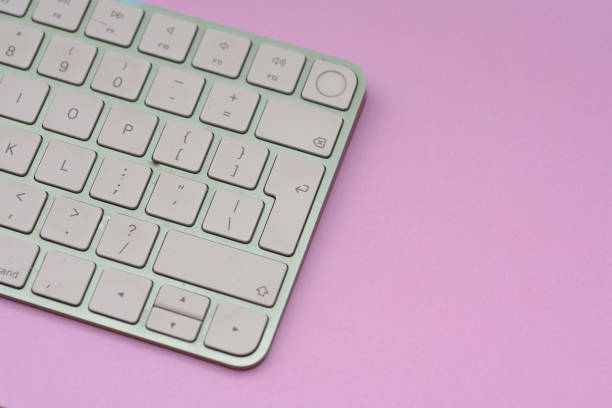 istock Close up shot of keyboard shot from side 1467617449