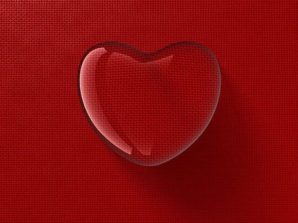 Heart-shaped water drop stock photo