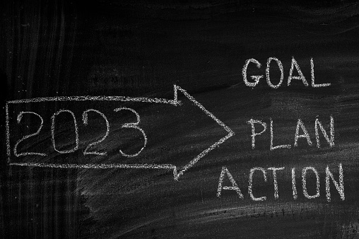 Goal,Plan,Action arrow concept