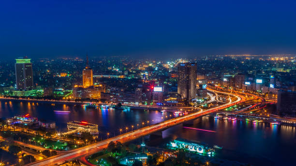 istock City skyline - Cairo at dusk, Panoramic view 1467622933