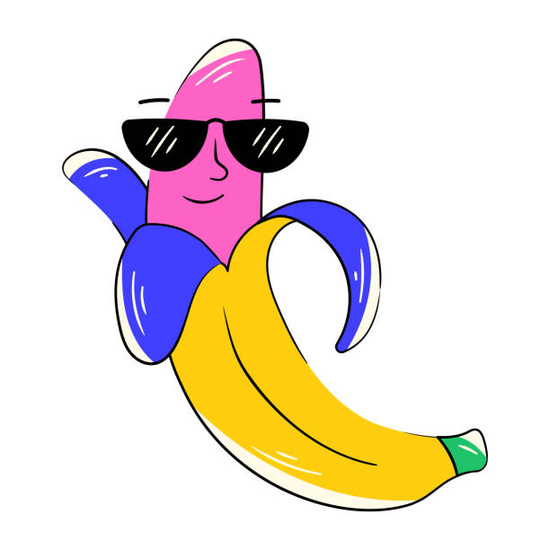 Cool Banana‼︎ Cool Banana Stock Illustration - Download Image Now - Banana