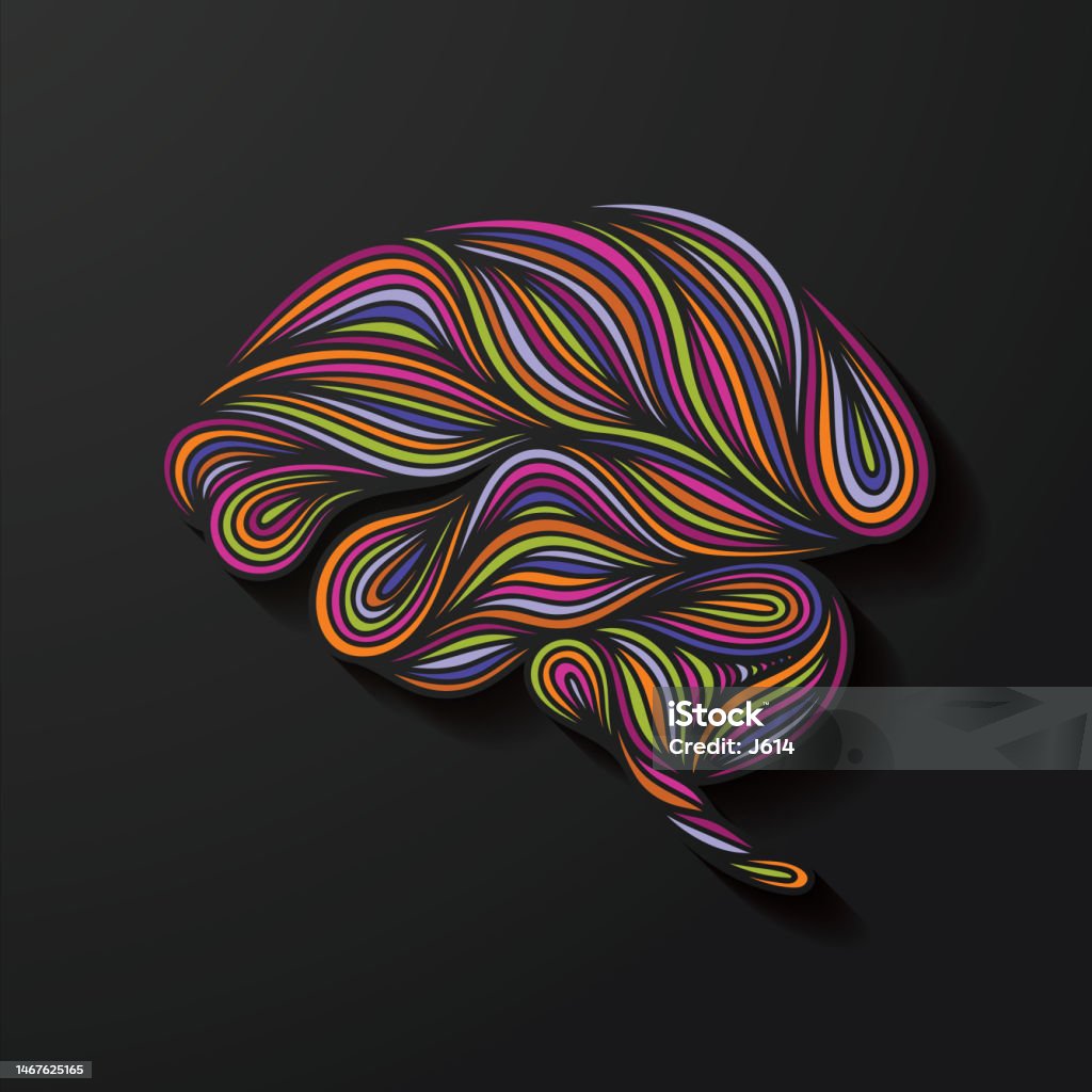 Abstract. Brain Simple Form Abstract Human Brain Doodle Stock Illustration - Download Image Now ...