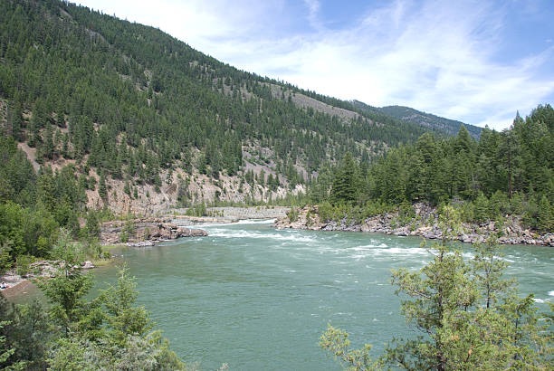 Mountain river stock photo
