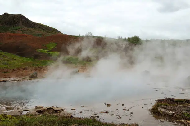 Photo of Iceland Haukadalur Hot Natural Pool Kúalaug