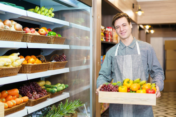 istock Grocery store staff portrait. 1467631528