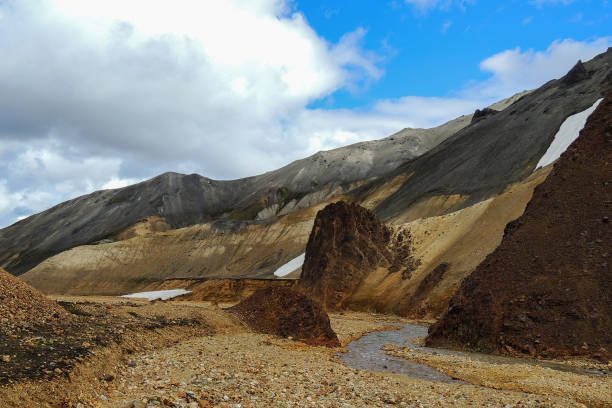 istock Mountain Landscape With River In Landmannalaugar 1467633120