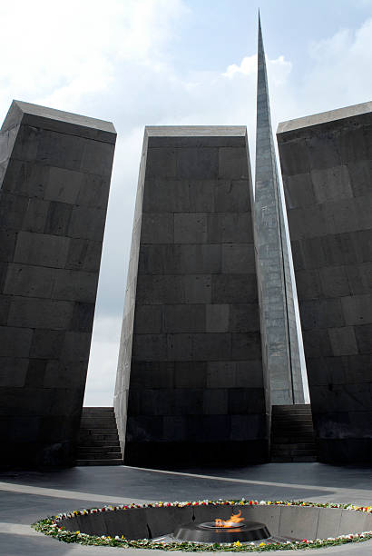 Tsitsernakaberd - Armenian Genocide Memorial stock photo