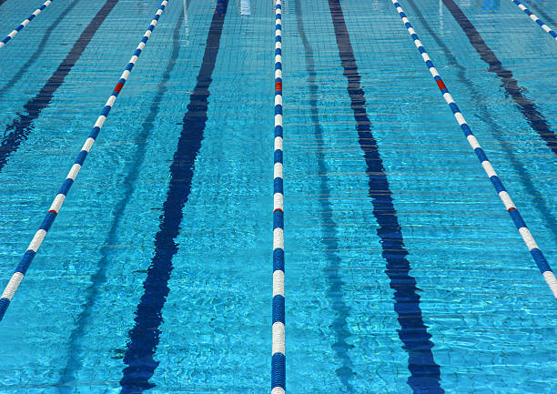 220+ Empty Swimming Pool With Blue And White Lane Dividers Stock Photos,  Pictures & Royalty-Free Images - iStock