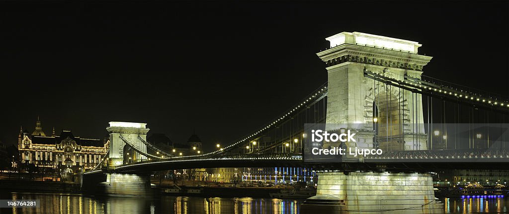 Pont à chaînes Széchenyi à Budapest - Photo de Architecture libre de droits