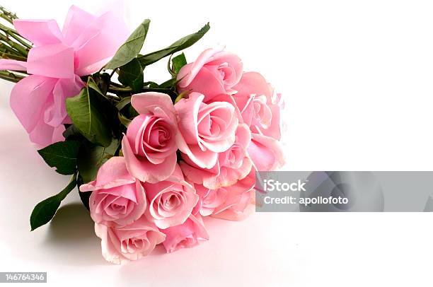 Bouquet Of Pink Roses Stock Photo - Download Image Now - Bouquet, Bud, Celebration Event
