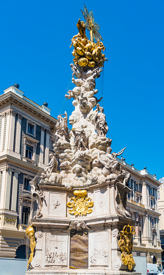 The Plague Column (Trinity Column) was made in 1694 after the Great Plague of 1679.
