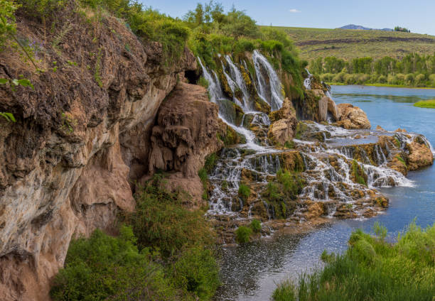 istock Scenic Fall Creek Falls Landscape Idaho in Summer 1467645323