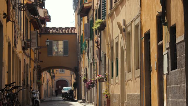 Cute Street life in Florence Italy