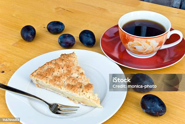 Slice Of 사과나무 케이크 커피 0명에 대한 스톡 사진 및 기타 이미지 - 0명, 갈색, 건강에 좋지 않은 음식
